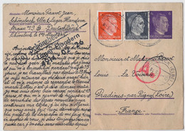 POSTKARTE - Timbre Deutsches Reich - Correspondance SCHÖNEBECK (ELBE) 1944 - Autres & Non Classés