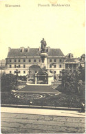 Poland:Warssawi, Mickiewicza Monument, Pre 1940 - Monuments