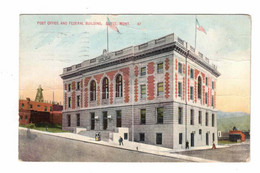 Butte, Montana, USA, "Post Office And Federal Building, Butte, Mont", 1912 Postcard - Butte