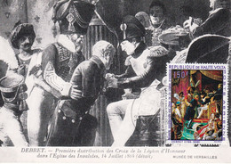 Carte Maximum Napoléon Bonaparte 1969 Haute-Volta Debret Distribution Légion D'Honneur Peinture Painting - Opper-Volta (1958-1984)