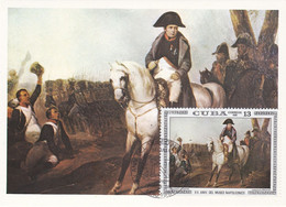 Carte Maximum Napoléon Bonaparte 1981 Cuba Bellangé Peinture Painting - Cartes-maximum