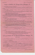 Mons Tract 61 Ordres Et Avis De L'inspection Des étapes Et De La Kommandantur De Mons (Belgique), 15 Août 1918 - Documentos Históricos