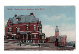 Butte, Montana, USA, "Senator Clarke's Residence, Butte, Mont", 1913 Postcard - Butte