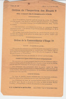 Mons Tract 40 Ordres Et Avis De L'inspection Des étapes Et De La Kommandantur De Mons (Belgique), 23 Janvier 1918 - Historische Documenten