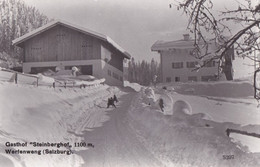 A2337- GASTHOF " STEINBERGHOF " - WINTER WERFENWENG - SALZBURG AUSTRIA 1921 USED  POSTCARD - Werfen