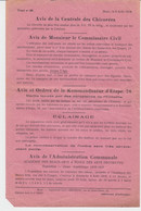 Mons Tract 60 Ordres Et Avis De L'inspection Des étapes Et De La Kommandantur De Mons (Belgique), 6 Août 1918 - Documentos Históricos