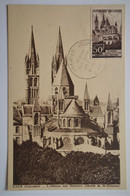 Carte Maximum CAEN 917  Abbaye Aux Hommes Petit Format - Otros & Sin Clasificación