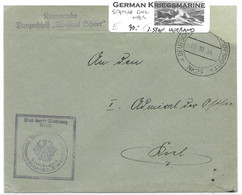 25.10.1936 Spanish Civil War German Troops On Panzerschiff Scheer Schiffspost - 1931-50 Briefe U. Dokumente