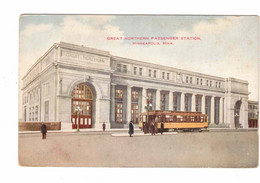 Minneapolis, Minnesota, USA, "Great Northern Passenger Station", Old Undivided Back Postcard - Minneapolis