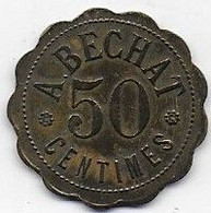 Jeton  A. BECHAT   50 Centimes  ( Non Signalé ) - Monétaires / De Nécessité