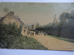 BERLAIMONT VUE PITTORESQUE CARTE TOILEE COLORISEE - Berlaimont