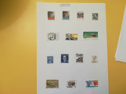 PAGINA PAGE ALBUM CANADA  ATTACCATI PAGE WITH STAMPS COLLEZIONI LOTTO LOT LOTS - Collections
