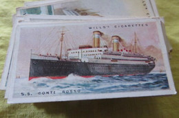 Chromo Wills Bateau Paquebot  " S.S Conte Rosso "  N° 23 William Beardmore Dalmuir Lloyd Sabaudo Line - Wills