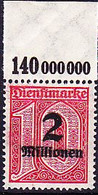 Deutsches Reich German Empire Empire Allemand - Dienstmarke/Service (Mi.Nr. 97 P OR) 1923 - Postfrisch MNH - Dienstmarken