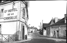PN - 123 - INDRE ET LOIRE - LANGENNERIE - Grand Hotel De La Choisille - Celluloïd Souple Original Unique - Plaques De Verre