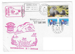 AL 20 - PATROUILLEUR AUSTRAL ALBATROS - TAAF -TAAF - MISSION 2-2012 - SURVEILLANCE DES PÊCHES - ALFRED FAURE - Covers & Documents