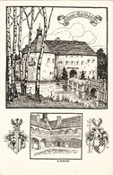 2428) Schloss GALLSPACH - K. MANZANO - Tolle Alte Federzeichnung Von Graf Heinrich Manzano - ALT !! - Gallspach