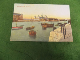 VINTAGE UK DORSET: WEYMOUTH The Harbour Tint Boats - Weymouth