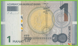 Voyo AZERBAIJAN 1 Manat 2009(2010) P31a B401a D UNC Music Robert Kalina - Aserbaidschan