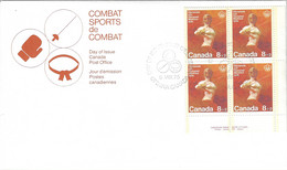 CANADA  1975 FDC B7,B8,B9 MONTREAL OLYMPICS - Lettres & Documents
