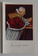 Portrait En Couleurs Du Pape Jean XXIII En Prière PARFAIT ETAT Angelo Giuseppe Roncalli Rome 1958-1963 Signée - Devotieprenten