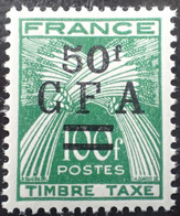 R2452/818 - 1949/1950 - REUNION - TIMBRE TAXE - CFA - N°44 NEUF** - Strafport