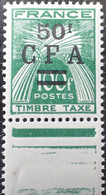 R2452/819 - 1949/1950 - REUNION - TIMBRE TAXE - CFA - N°44 NEUF** BdF - Segnatasse