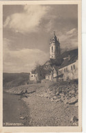 2439) WACHAU - DÜRNSTEIN - Tolle Ansicht Am Ufer Mit Haus DETAIL U. Kirche Im Hintergrund ALT !! 1929 - Wachau