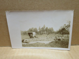 RECHESY (90) Carte Photo Guerre 1914-18 Aérostiers Inspection D'un Ballon - Other & Unclassified