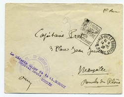 Daguin MEKNES VILLE NOUVELLE + Cad 12ème Section D'infirmiers Hopital Louis / 1929 / Franchise Militaire - Covers & Documents