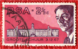 Delcampe - SUD AFRICA - 1969 - DOTTOR BARNARD E L'OSPEDALE DI GROTE SHUUR - USATO - Gebruikt