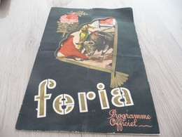 Programme Illustré Féria De Béziers 1957 - Programmes