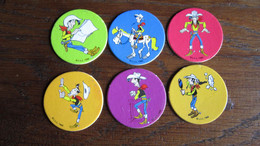 LUCKY LUKE  6 POGS LUCKY LUKE  BI-FI   MORRIS - Lucky Luke