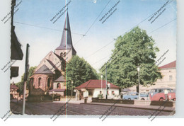 4010 HILDEN, Marktplatz Und Ev. Kirche, VW-.Bus, 1966 - Hilden