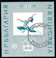 BULGARIA 1964 Winter Olympic Games, Innsbruck Block  Used.  Michel Block 12 - Blocks & Sheetlets