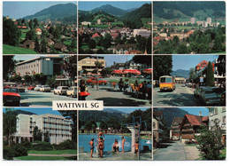 WATTWIL SG Im Toggenburg Postauto Auto - Wattwil