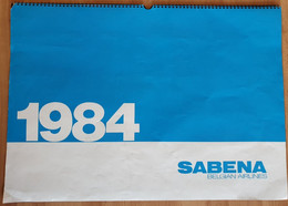 SABENA CALENDRIER 1984 - Publicités