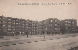 TF - 93 - 2 Cartes Le Pré Saint Gervais - Rue Et Avenue Jean JAURES -  Les HBM - Le Pre Saint Gervais
