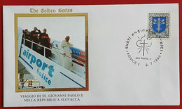 SLOVENSKO SLOVAKIA 1995 KOSICE JAN PAVOL II POPE JOHN PAUL II VISIT - Lettres & Documents