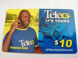 SURINAME US $10 UNIT GSM  PREPAID  FRANCISCO ELSON    MOBILE CARD           **5130 ** - Suriname