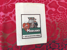 TRIESTE Pubblicità Su Bustina Italiana MODIANO LE CARTE DA GIOCO DI FAMA MONDIALE Publicité Sur Sachet Italien Tabacco - Objets Publicitaires