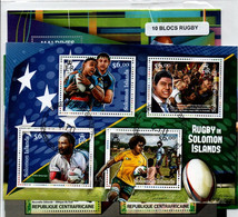 Lot Timbres Thematique " Rugby " - Rugby