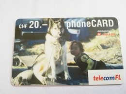 LIECHTENSTEIN ANIMALS CHF 20,- FINE USED PREPAID  DOG      ** 5147** - Liechtenstein