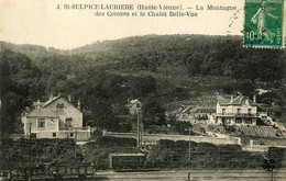 St Sulpice Laurière * Le Châlet BELLE VUE Et La Montagne Des Combes * Ligne Chemin De Fer Train Tramway Tramways - Otros & Sin Clasificación