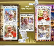 GUINE BISSAU 2017 SHEET POPE JOHN PAUL II PAPE JEAN PAUL PAPA JUAN PABLO RELIGION Gb17309a - Guinea-Bissau