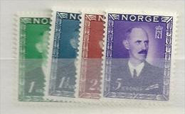 1946 MNH Norwegen, Mi 315-318 Postfris** - Ongebruikt