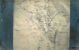 Carte Photo Militaire * Guerre War Ww1 14/18 * Carte Géographique Champagne Ardennes Belgique - War 1914-18