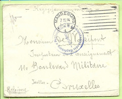 Brief "Kriegsgefangenensendung" Stempel MAGDEBRUG Op 7/11/14 Naar Bruxelles, + Gepruft Garnisonkommandos (3502) - Prisoners