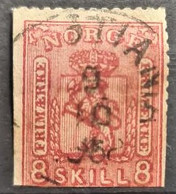 NORWAY 1867 - Canceled - Sc# 15 - 8sk - Gebruikt