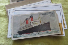 Chromo Wills Bateau Paquebot  " R.M.S. Canonia  " N° 13  Merchant Ships Of The World Cunard - Wills